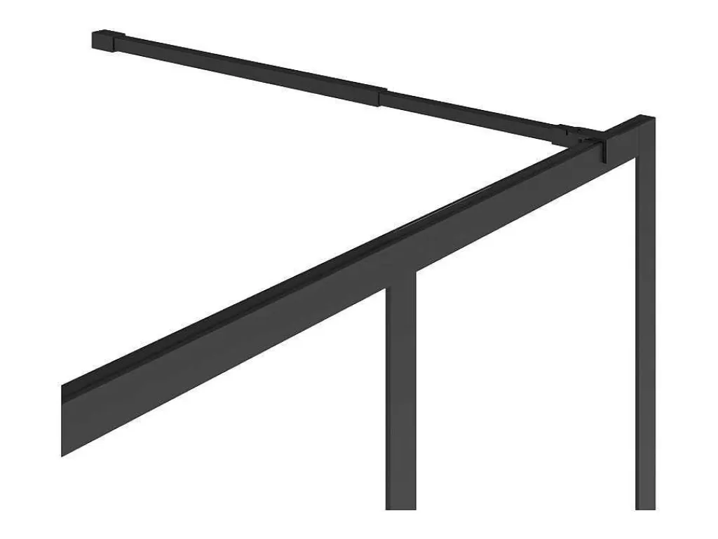 Painel De Duche*Shower & Design Painel De Duche Estilo Italiano Preto Fosco Estilo Atelier 100X200 Cm - Urbanik