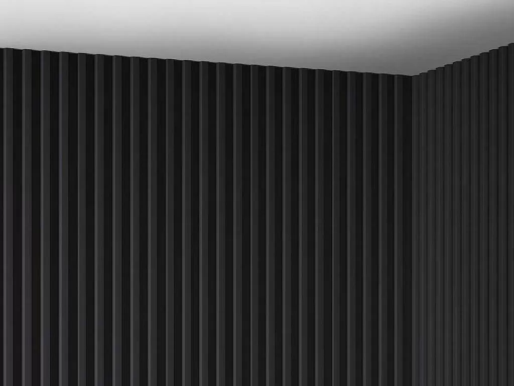 Painel De Parede*Vente-unique Painel De Parede 3D Pack De 2,83 M Preto Conjunto De 8 Pecas - Clinton
