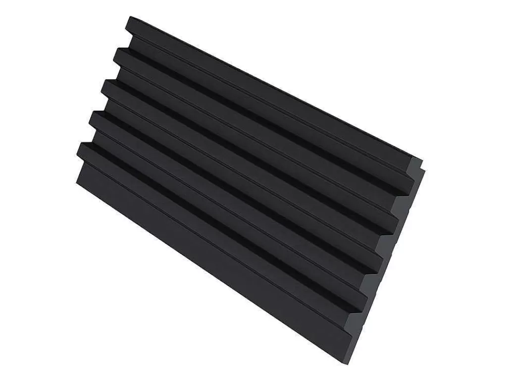 Painel De Parede*Vente-unique Painel De Parede 3D Pack De 2,83 M Preto Conjunto De 8 Pecas - Clinton