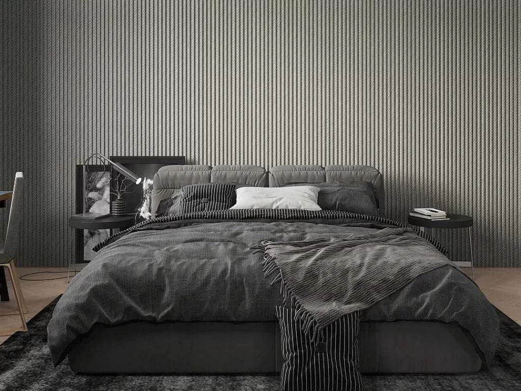 Painel De Parede*Vente-unique Painel De Parede 3D Pack De 3,71 M Cinza Conjunto De 8 Pecas - Tatiana