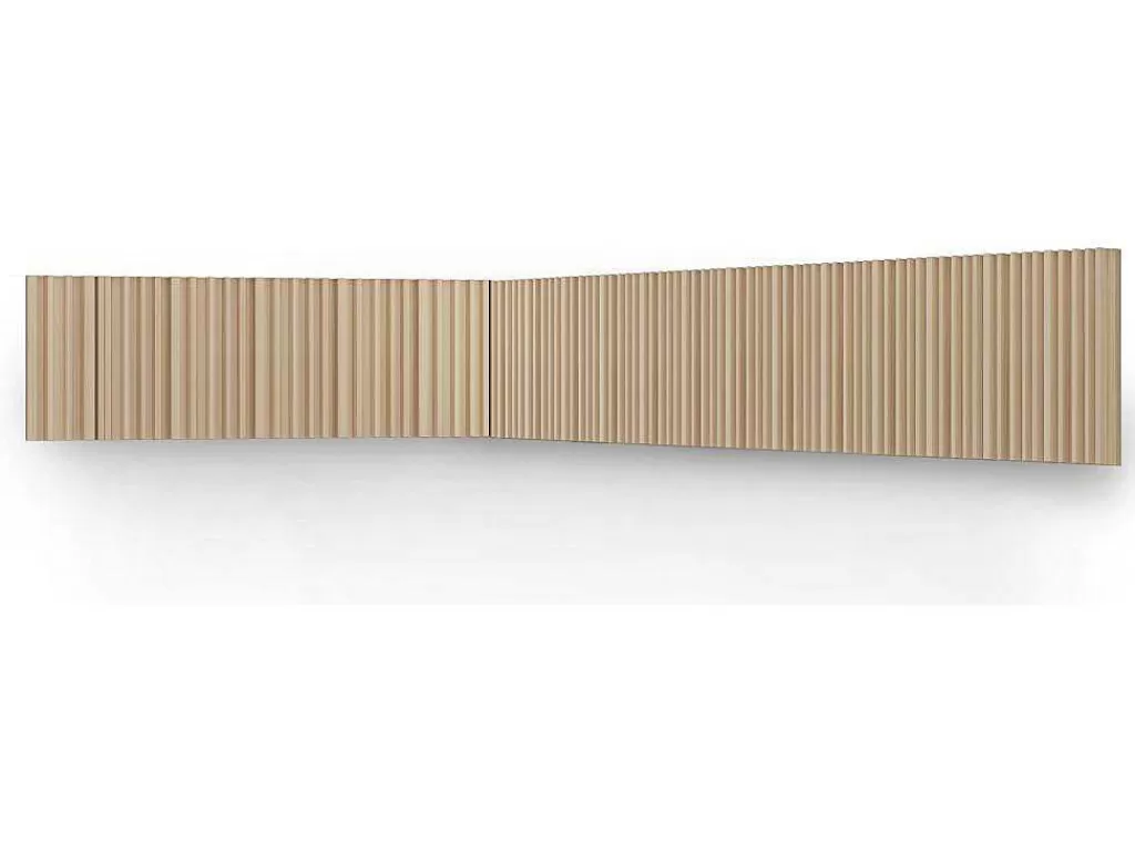 Painel De Parede*Vente-unique Painel De Parede 3D Pack De 3,71 M Cor Madeira Natural Clara Conjunto De 8 Pecas - Tatiana