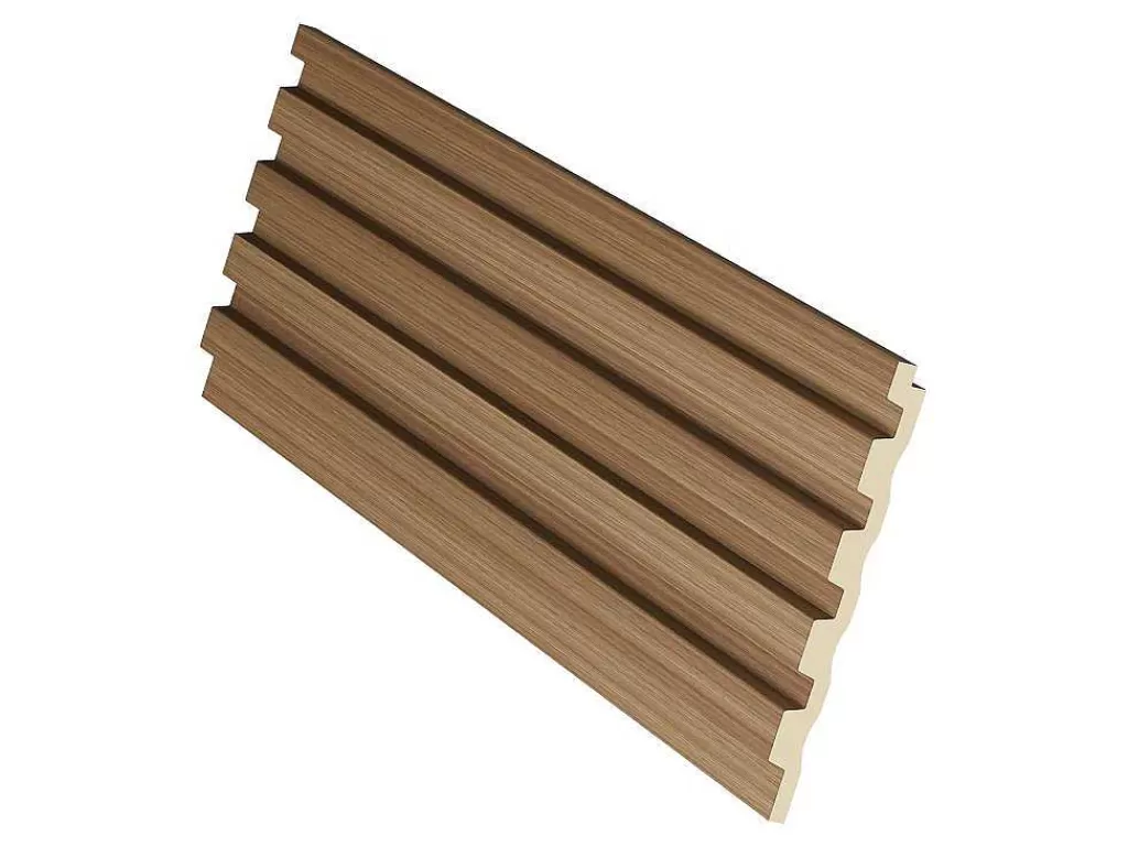 Painel De Parede*Vente-unique Painel De Parede 3D Pack De 3,71 M Cor Madeira Natural Conjunto De 8 Pecas - Tatiana