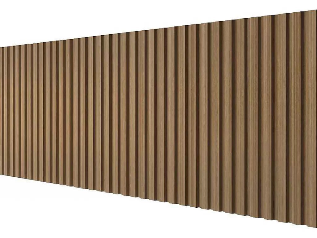 Painel De Parede*Vente-unique Painel De Parede 3D Pack De 3,71 M Cor Madeira Natural Conjunto De 8 Pecas - Tatiana