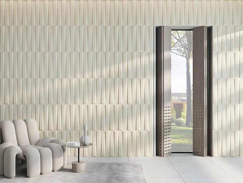 Painel De Parede*Vente-unique Painel De Parede 3D Strait Para Pintar - Pack De 3M - Lote De 12 Pecas