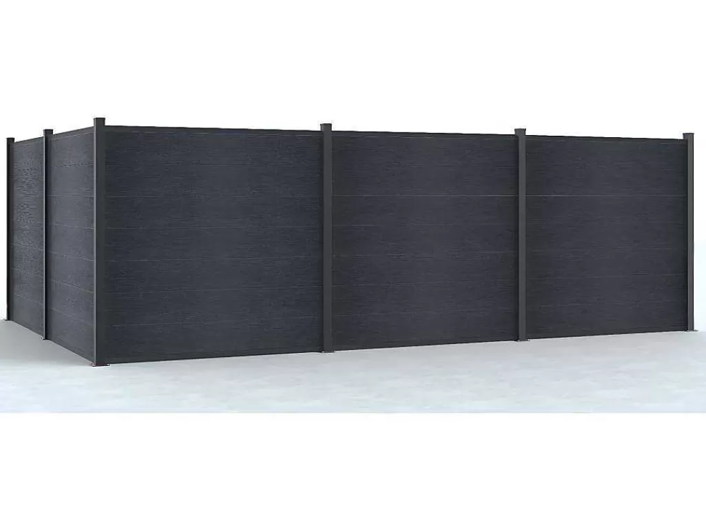 Canico E Cerca*EXPERTLAND Painel De Vedacao Em Composito Enola A.180 Cm - Antracite