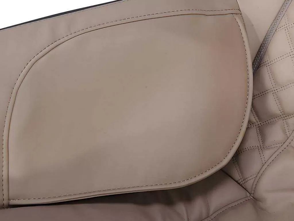 Poltrona Em Pele Sintética*Vente-unique Poltrona De Massagem Em Pele Sintética Bege Com Leds E Sistema De Gravidade Zero - Opcao Bluetooth - Kasou