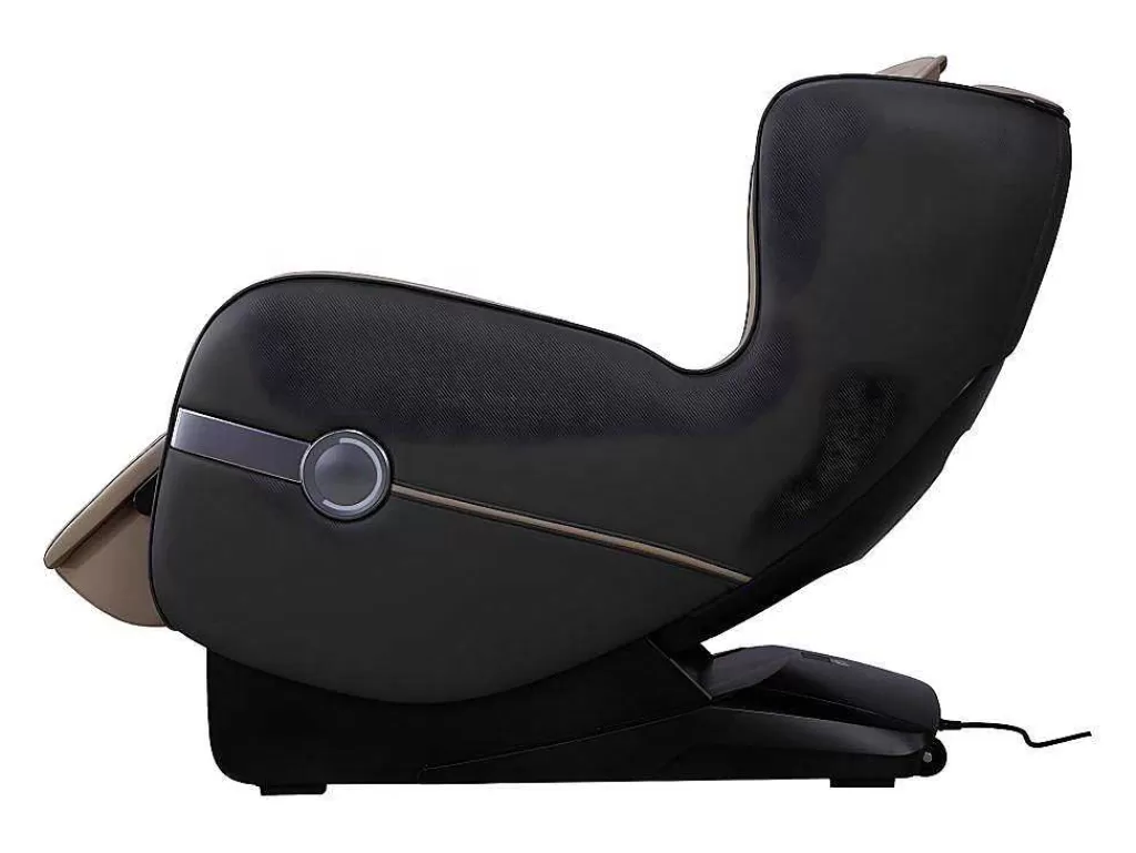 Poltrona Em Pele Sintética*Vente-unique Poltrona De Massagem Em Pele Sintética Bege Com Leds E Sistema De Gravidade Zero - Opcao Bluetooth - Kasou