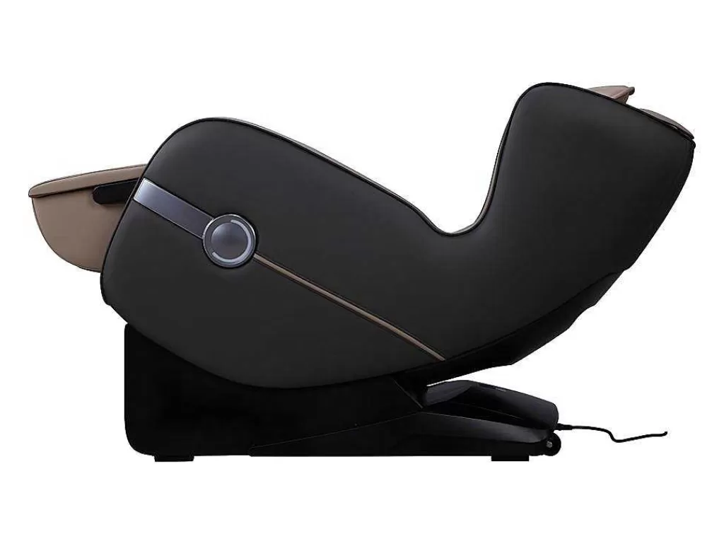 Poltrona Em Pele Sintética*Vente-unique Poltrona De Massagem Em Pele Sintética Bege Com Leds E Sistema De Gravidade Zero - Opcao Bluetooth - Kasou