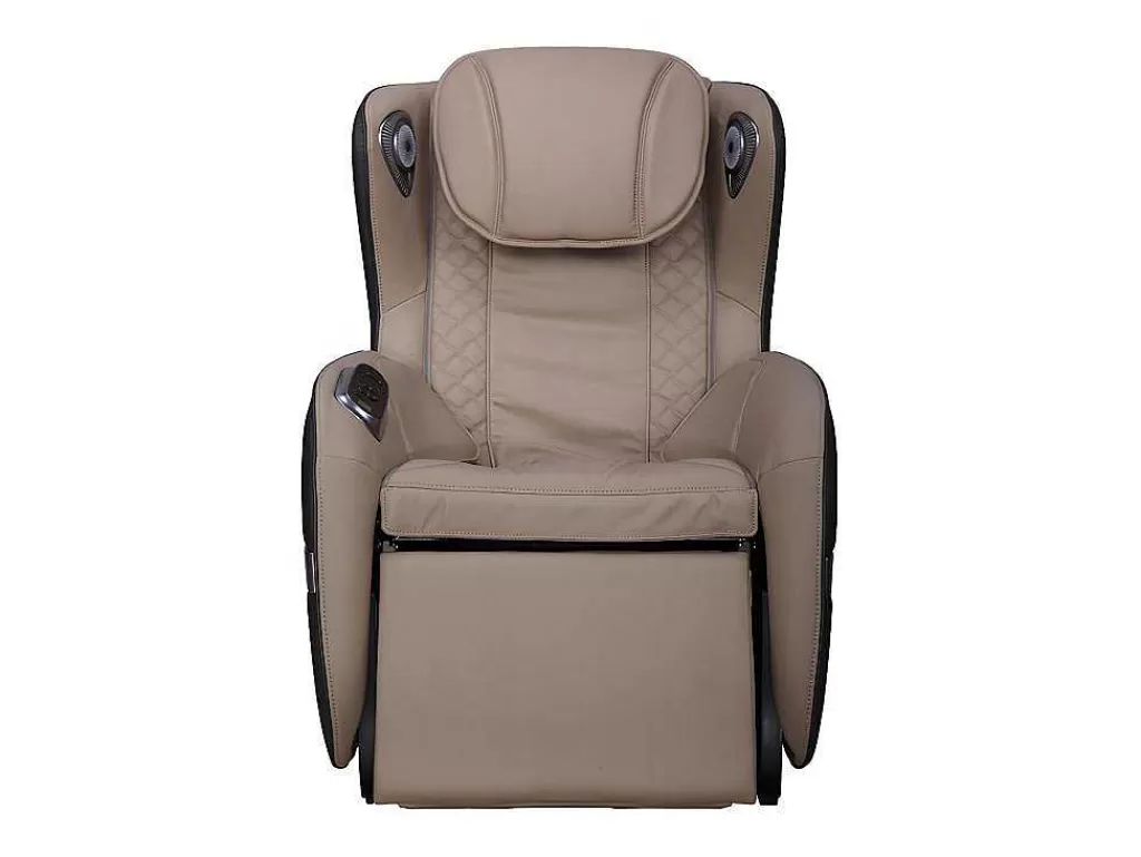 Poltrona Em Pele Sintética*Vente-unique Poltrona De Massagem Em Pele Sintética Bege Com Leds E Sistema De Gravidade Zero - Opcao Bluetooth - Kasou