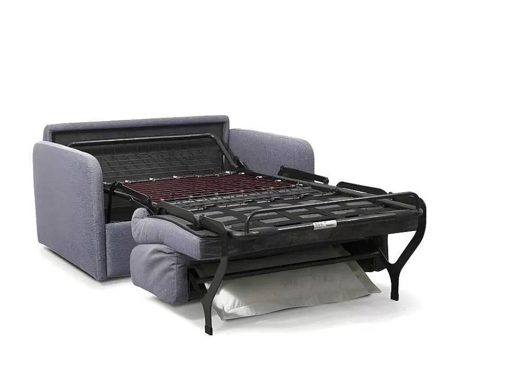 Poltrona Cama*Vente-unique Poltrona Rapidamente Convertivel Em Cama De 100 Cm Em Tecido Cinza-Claro - Nadoa