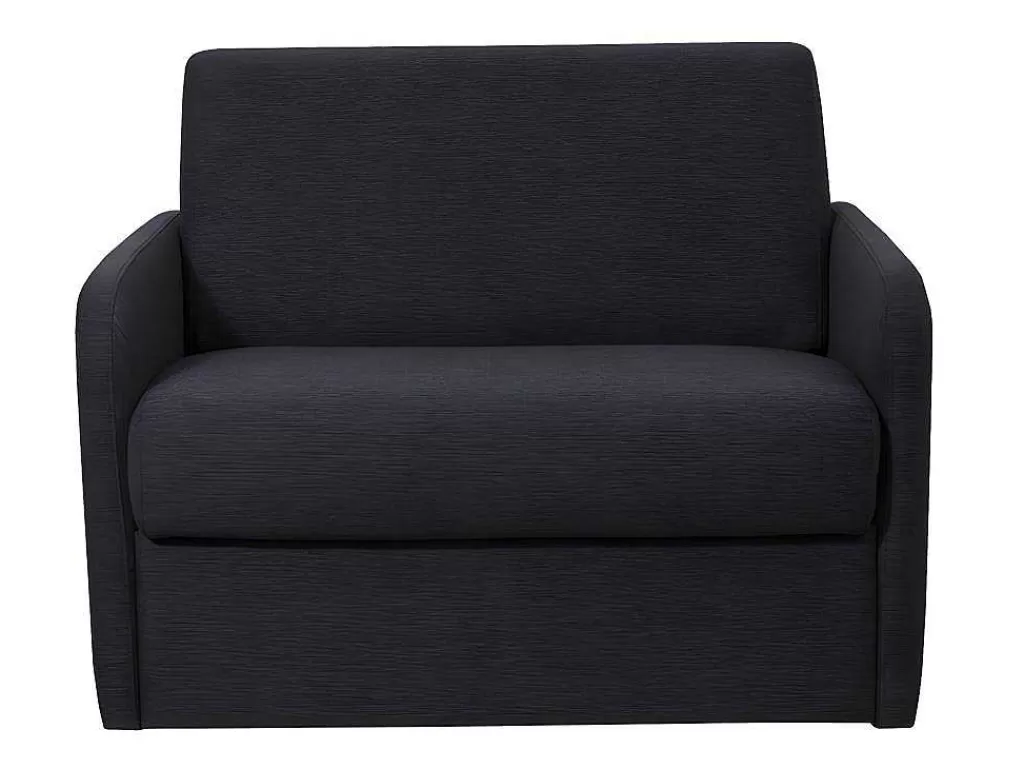 Poltrona Cama*Vente-unique Poltrona Rapidamente Convertivel Em Cama De 100 Cm Em Tecido Cinza-Escuro - Nadoa
