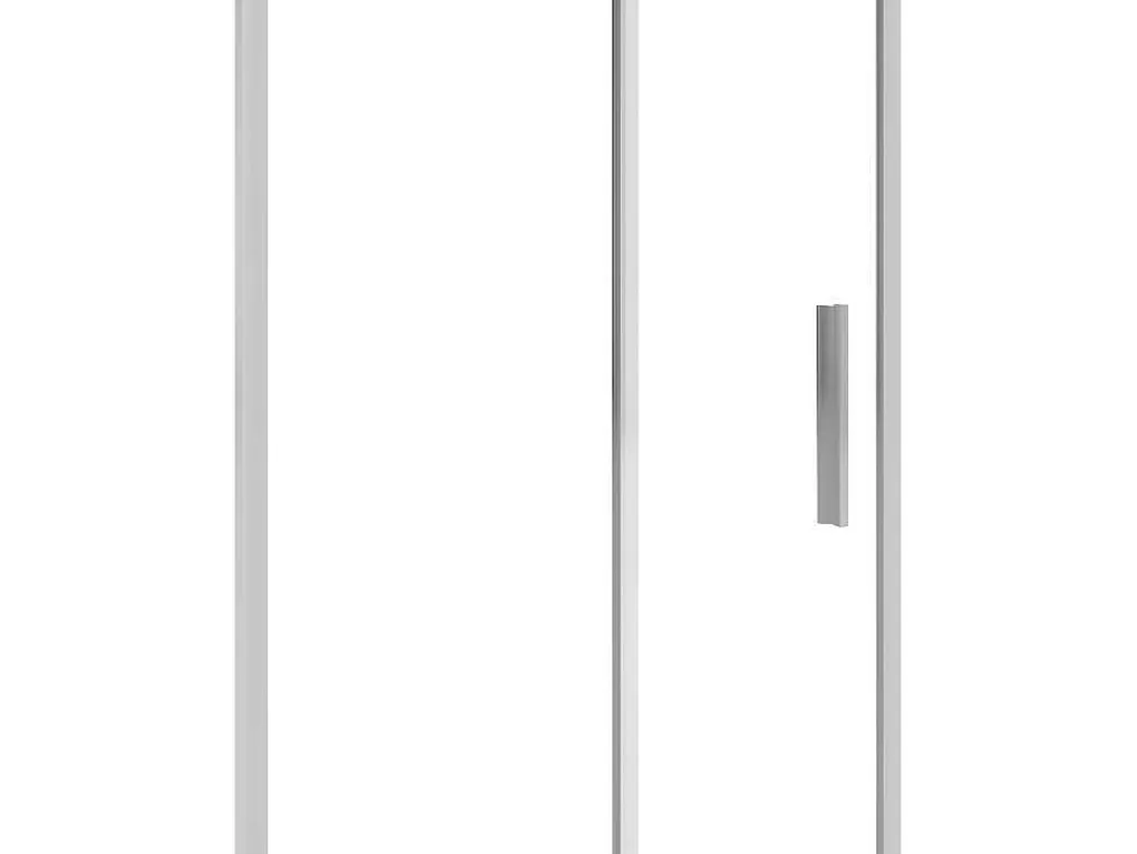 Painel De Duche*Shower & Design Porta De Duche De Correr Estilo Industrial Cromada 120X195 Cm - Toroni