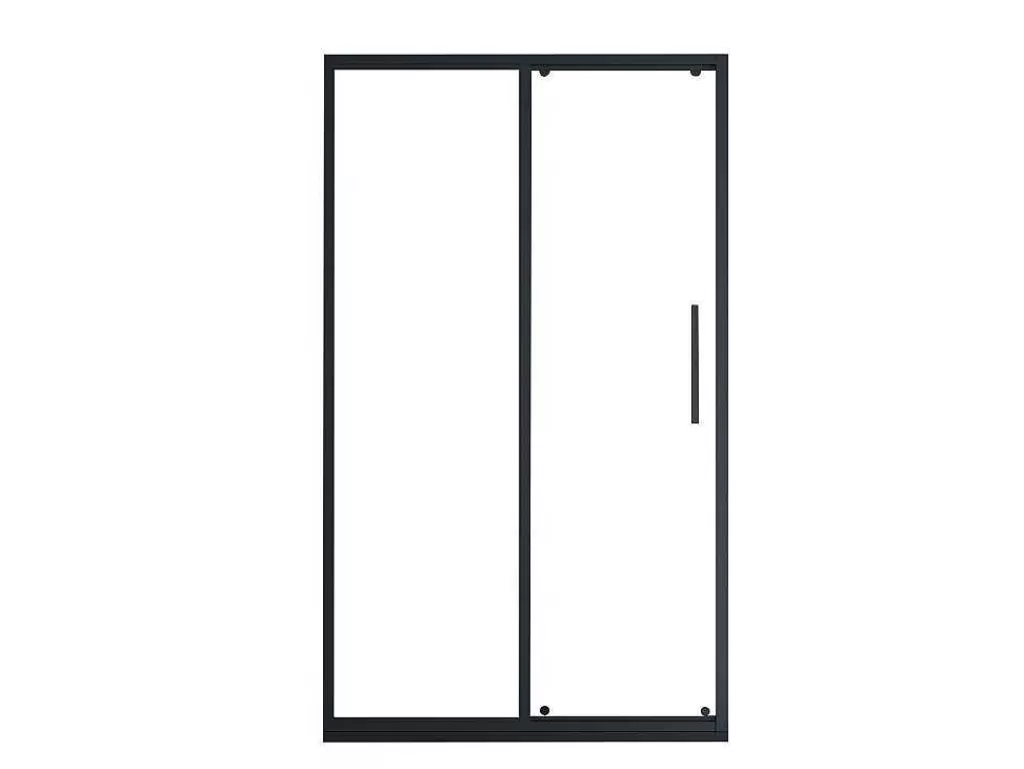 Painel De Duche*Shower & Design Porta De Duche De Correr Preto Mate Estilo Industrial 120X195 Cm - Toroni