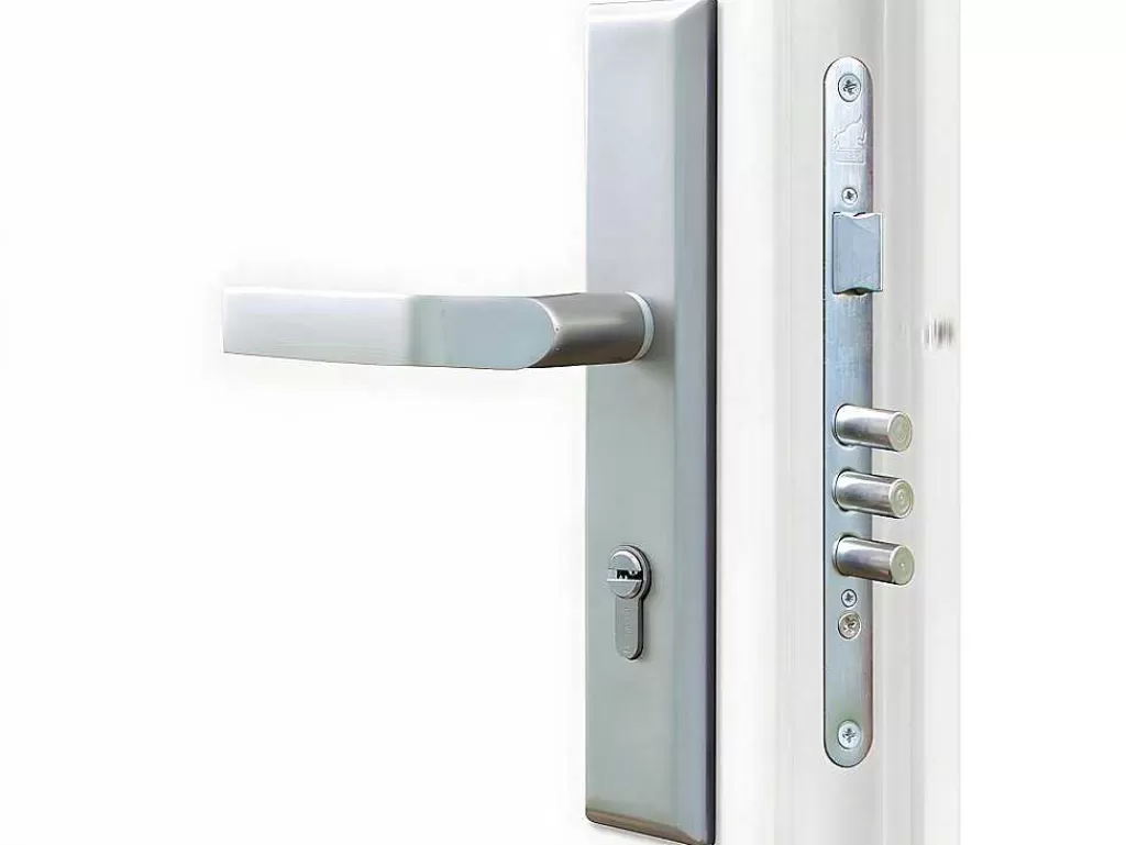 Porta De Entrada*Vente-unique Porta De Entrada Em Aco Inox A207Xl100 Cm Efeito Carvalho, Abertura Para A Direita - Tifana