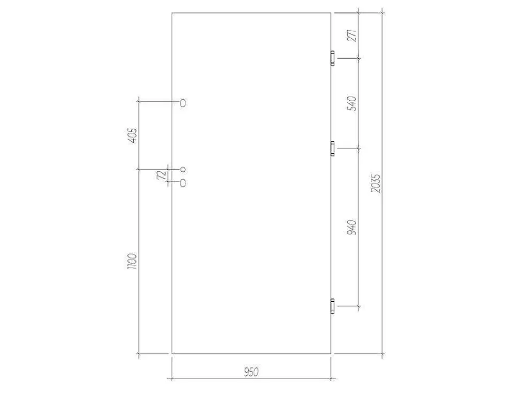 Porta De Entrada*Vente-unique Porta De Entrada Em Aco Macico De A.207 X L.100 Cm Cor Antracite Com Abertura Para A Direita - Agueda