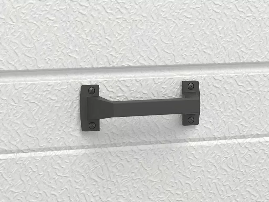 Porta De Garagem*Vente-unique Porta De Garagem Seccionada Efeito Ranhurado Branco Motorizada - Noria