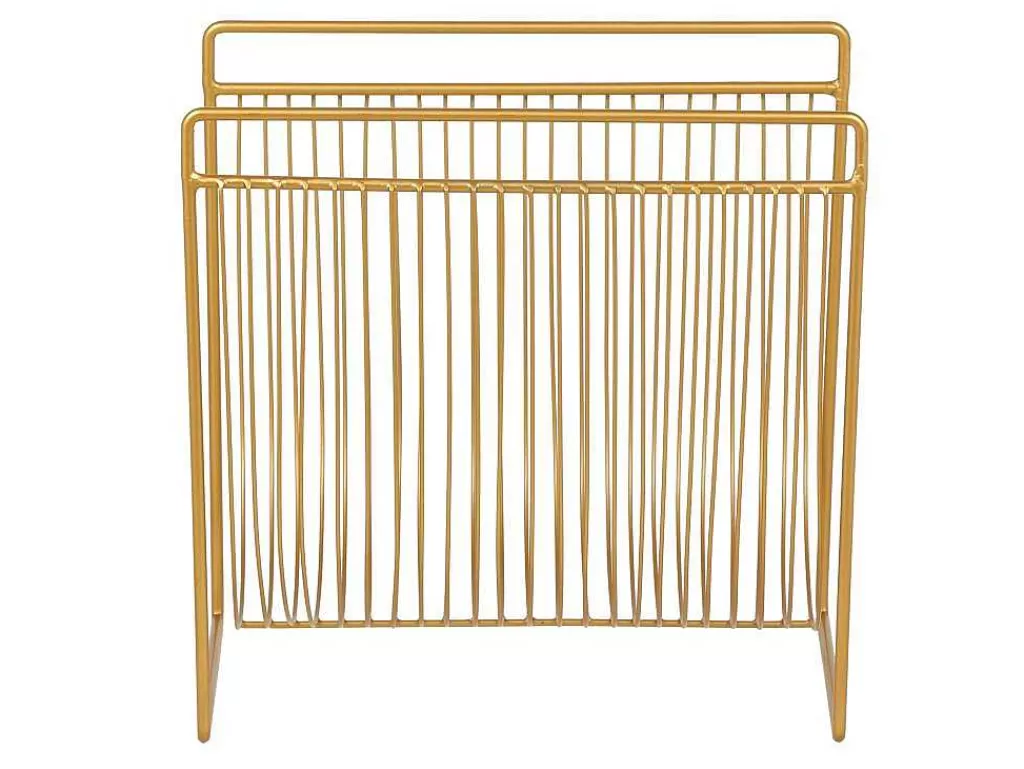 Acessórios De Arrumação*OZAIA Porta-Revistas Filiforme C.36 X L.23 X A.33 Cm, Metal Dourado - Poliara