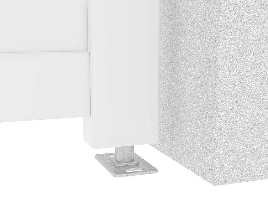 Porta E Portão*EXPERTLAND Portão De Batente Aluminio C355 X A181 Cm Branco - Nazario