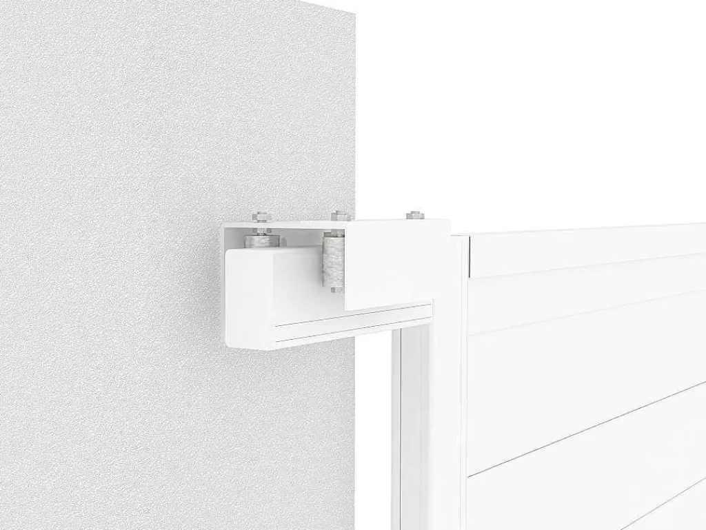 Porta E Portão*EXPERTLAND Portão De Correr Aluminio C374 X A180 Cm Branco - Nazario