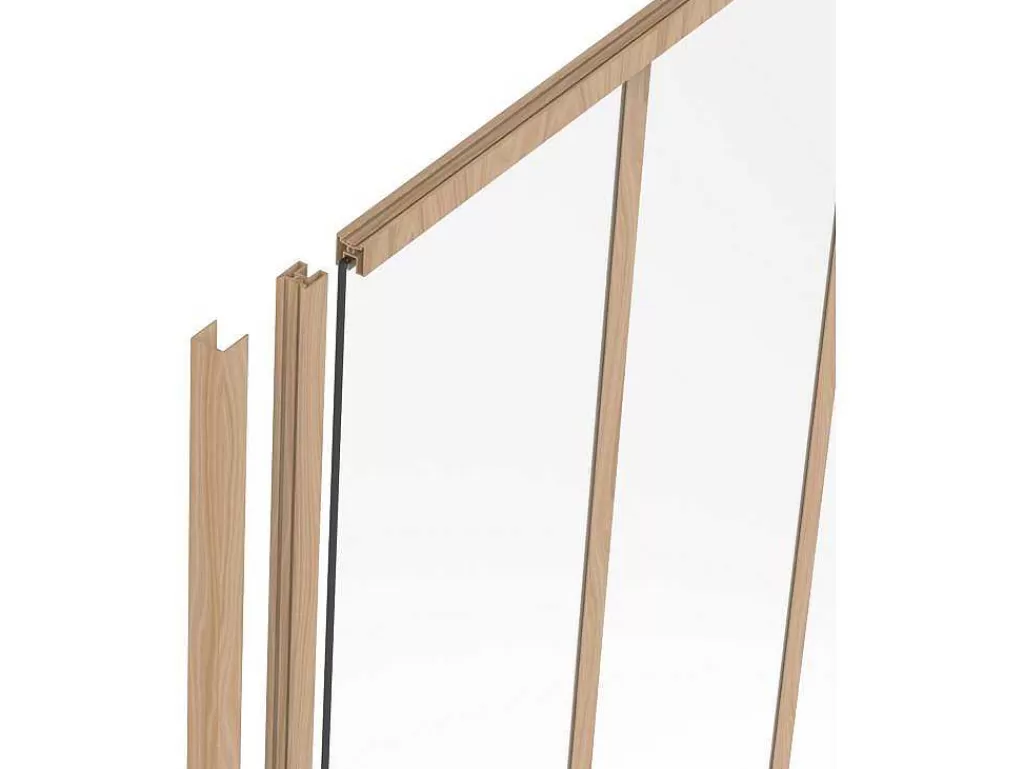 Divisória De Ambiente*Vente-unique Poste Para Divisória Em Aluminio Termolacado A105 Cm Natural Claro - Bayview