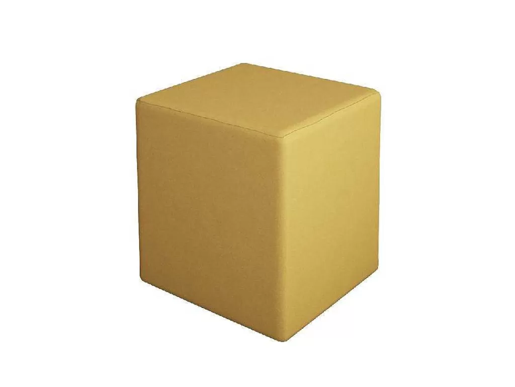 Puff*EPIKASA Pouf Milena, Amarelo, 34X34X37 Cm,