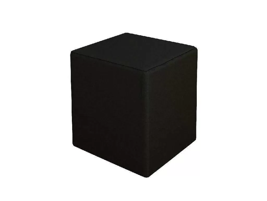 Puff*EPIKASA Pouf Milena, Preto, 34X34X37 Cm,