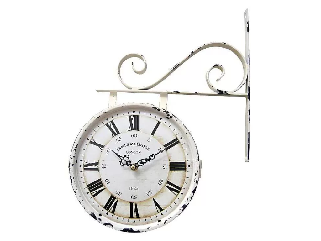 Relógio De Parede*OZAIA Relógio De Parede De Face Dupla Faubourg Em Ferro - C44Xa34 Cm