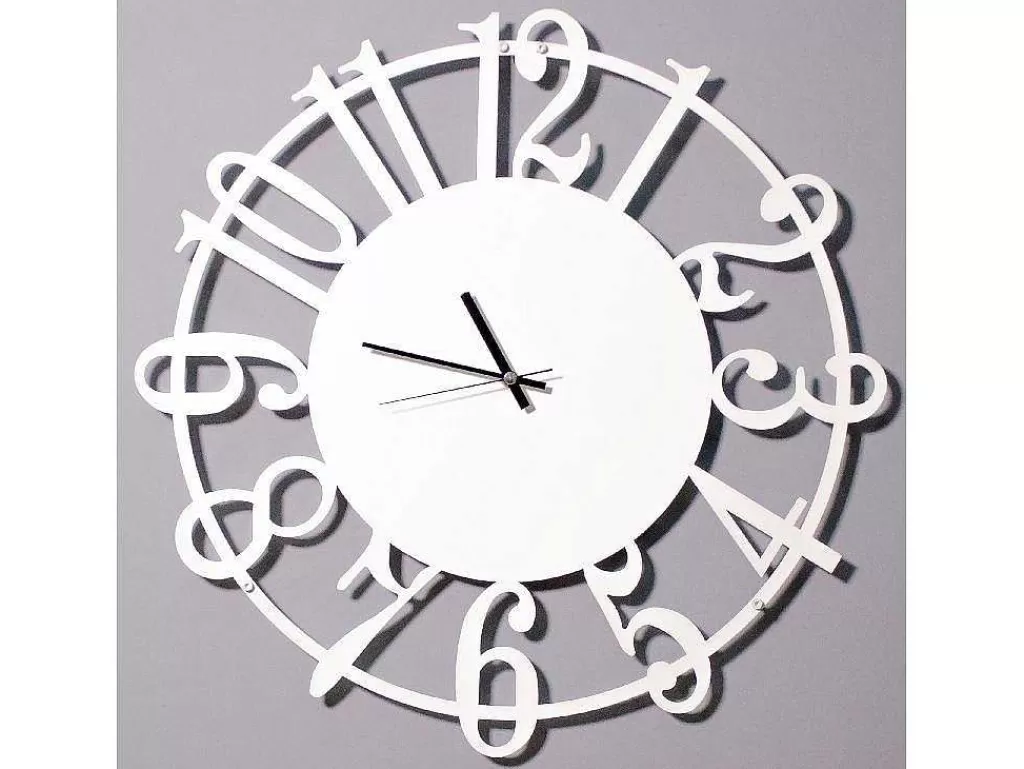 Relógio De Parede*EPIKASA Relógio Numbers, Branco, Preto, 50X1,5X50 Cm,
