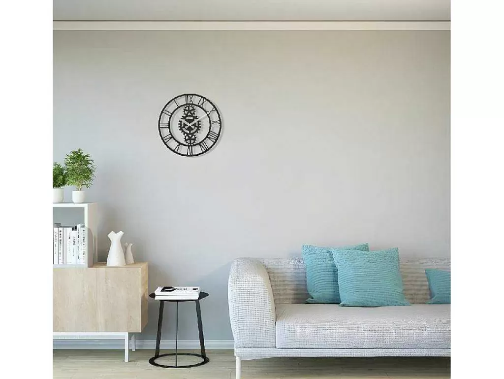 relgio_vintage_10_preto_prata_50x15x50_cm_epikasa_2.webp Relógio De Parede*EPIKASA Relógio Vintage 10, Preto, Prata, 50X1,5X50 Cm,