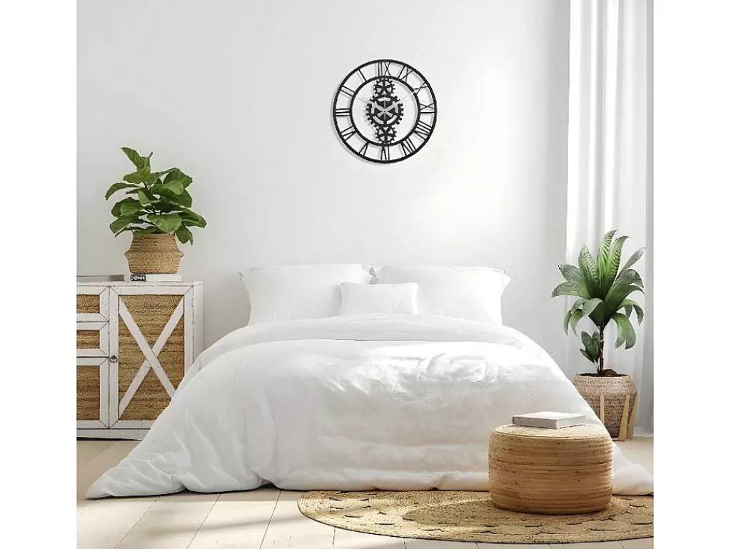 relgio_vintage_10_preto_prata_50x15x50_cm_epikasa_6.webp Relógio De Parede*EPIKASA Relógio Vintage 10, Preto, Prata, 50X1,5X50 Cm,