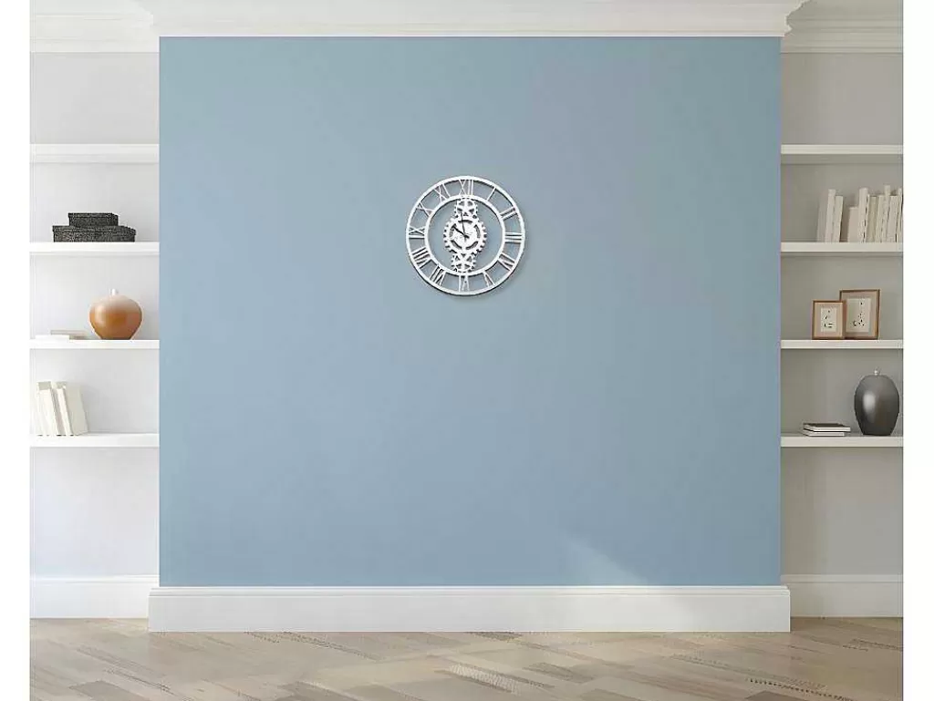 Relógio De Parede*EPIKASA Relógio Vintage 6, Branco, Preto, 50X1,5X50 Cm,