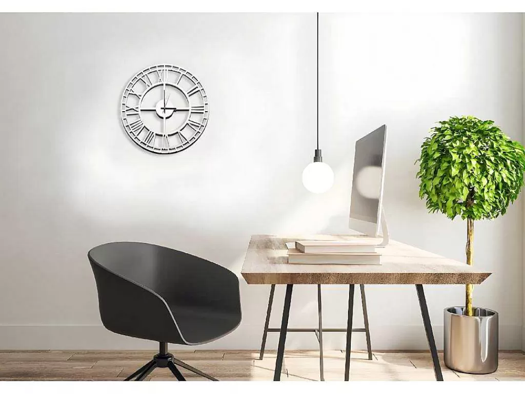 relgio_vintage_7_branco_preto_50x15x50_cm_epikasa_8.webp Relógio De Parede*EPIKASA Relógio Vintage 7, Branco, Preto, 50X1,5X50 Cm,