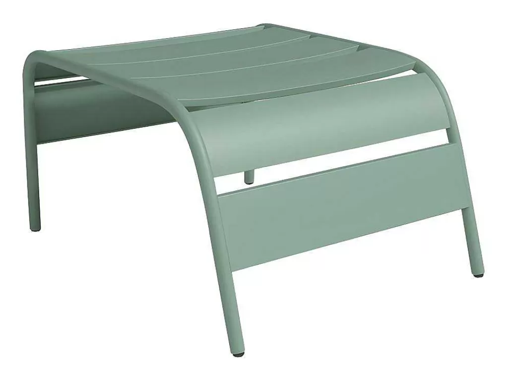 Conjunto Relax De Jardim*MYLIA Repose Pied En Metal Vert Amande - Mirmande