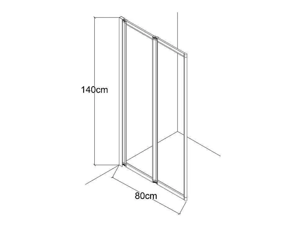 Resguardo De Banheira*Shower & Design Resguardo De Banheira Dobravel Metal Estilo Atelier Preto Mate 80X140 Cm - District