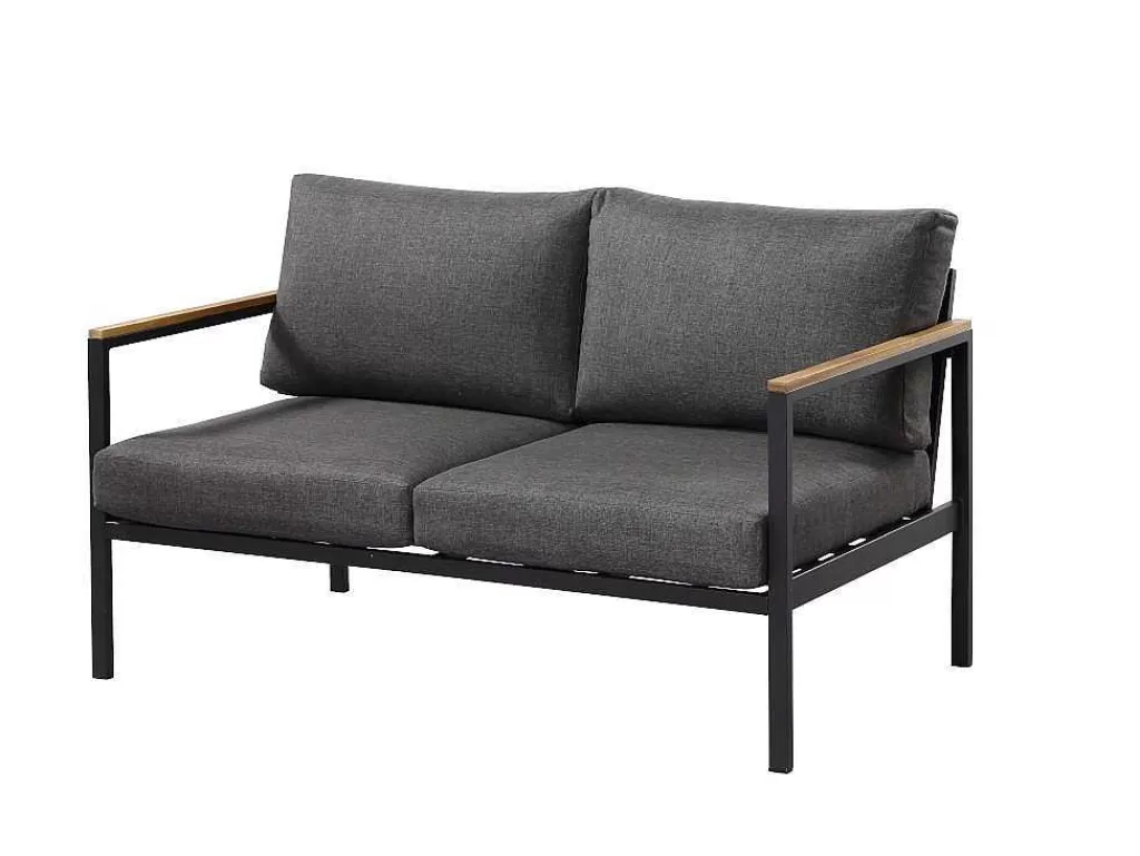 Conjunto Relax De Jardim*MYLIA Sala Completa De Jardim Em Aluminio: Um Sofá De 2 Lugares, Duas Cadeiras E Uma Mesa De Centro - Vairao De