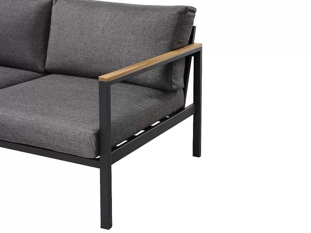 Conjunto Relax De Jardim*MYLIA Sala Completa De Jardim Em Aluminio: Um Sofá De 2 Lugares, Duas Cadeiras E Uma Mesa De Centro - Vairao De