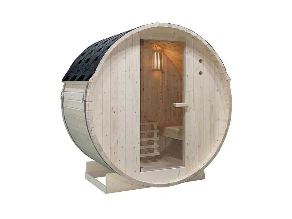 Sauna De Exterior*VOGUE SAUNA Sauna De Exterior 2 Lugares Com Salamandra De 3,5 Kw C185 X L120 X A190 Cm - Isokyro