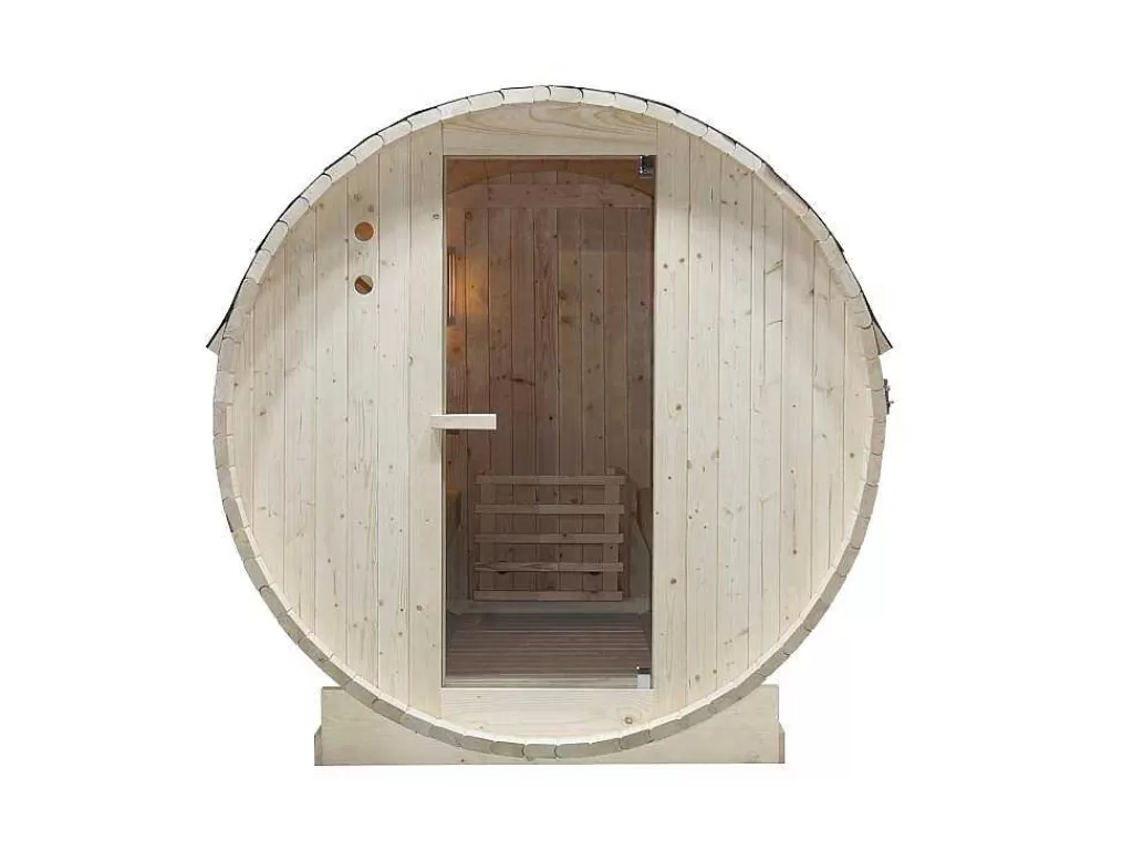 Sauna De Exterior*VOGUE SAUNA Sauna De Exterior 2 Lugares Com Salamandra De 3,5 Kw C185 X L120 X A190 Cm - Isokyro