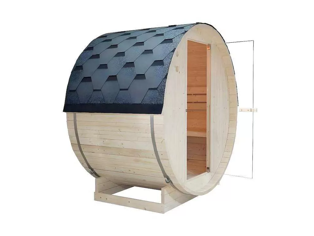 Sauna De Exterior*VOGUE SAUNA Sauna De Exterior 2 Lugares Com Salamandra De 3,5 Kw C185 X L120 X A190 Cm - Isokyro