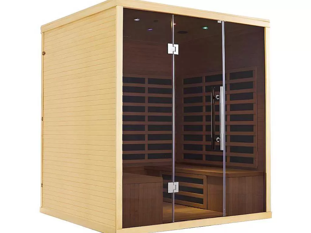 Sauna Infravermelhos*VOGUE SAUNA Sauna De Infravermelhos 4/5 Lugars Com Vidros Fumados C180 X L160 X A200 Cm 3060 W, Gama Prestigio - Tromso