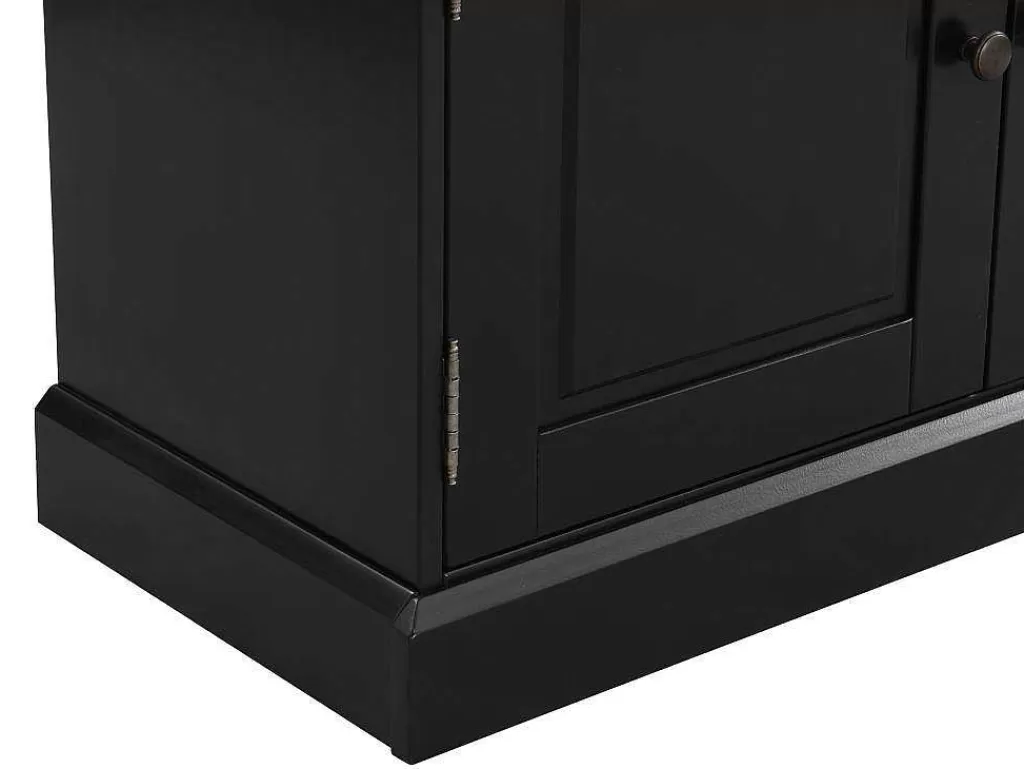 Secretária*Vente-unique Secretária Em Pinho E Mdf Antracite E Natural Cleore