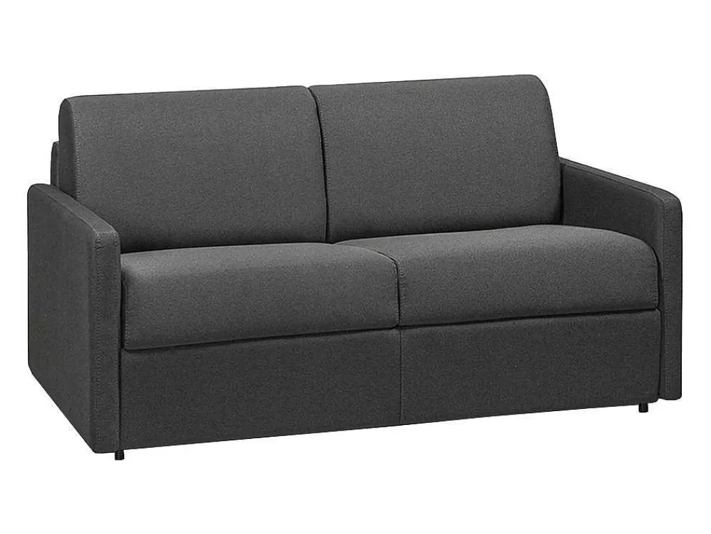 Sofá Cama De Abertura Rapida*Vente-unique Sofá Cama De 2 Lugares Abertura Facil Em Tecido Cinzento - Cama De 120 Cm - Calife