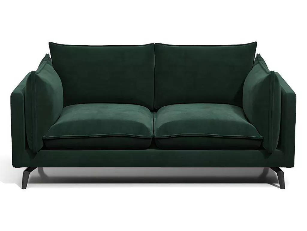 Promoções Sofás & Poltronas*PASCAL MORABITO Sofá De 2 Lugares Em Veludo Verde - Kestrel De