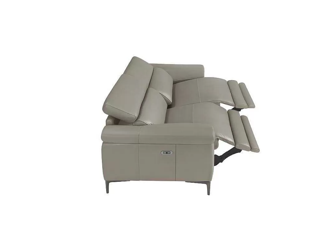 Promoções Sofás & Poltronas*Angel Cerda Sofá De 3 Assentos Estofado Em Couro De Vaca 6122