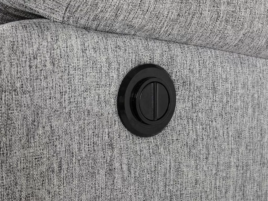 Sofá De Relaxamento Eletrico*Vente-unique Sofá De Canto Articulado Eletrico Em Tecido Cor Cinza-Claro De Canto Esquerdo - Lunano