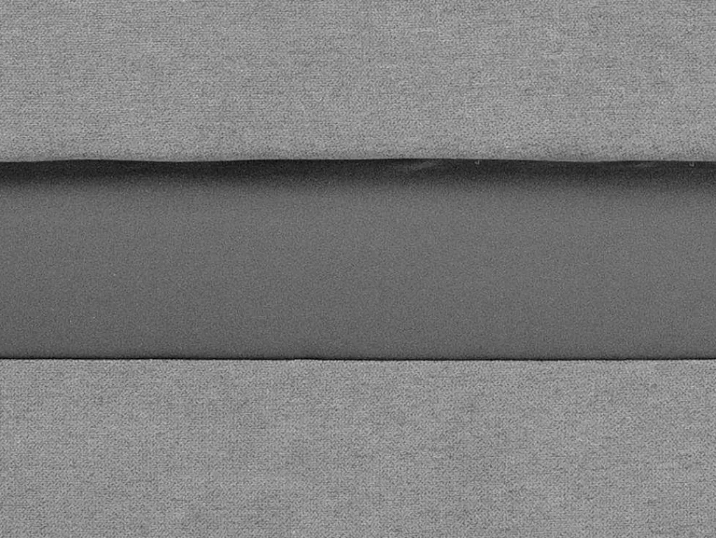 Sofá De 4 Lugares*Vente-unique Sofá De Canto Convertivel Em Cama E Reversivel Em Tecido Cinzento Claro Com Faixas Em Cinzento Escuro - Giany