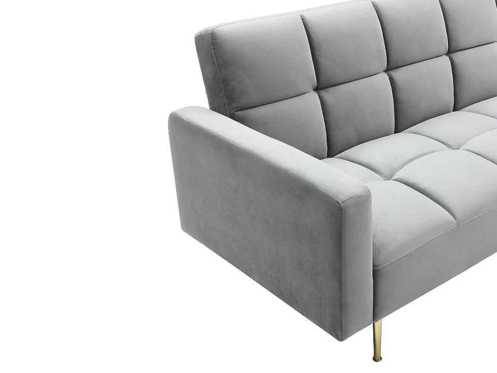 sof_de_canto_reversivel_e_convertivel_em_veludo_cinza__nieto_5.webp Sofá Cama Clic-Clac E Dobravel*Vente-unique Sofá De Canto Reversivel E Convertivel Em Veludo Cinza - Nieto