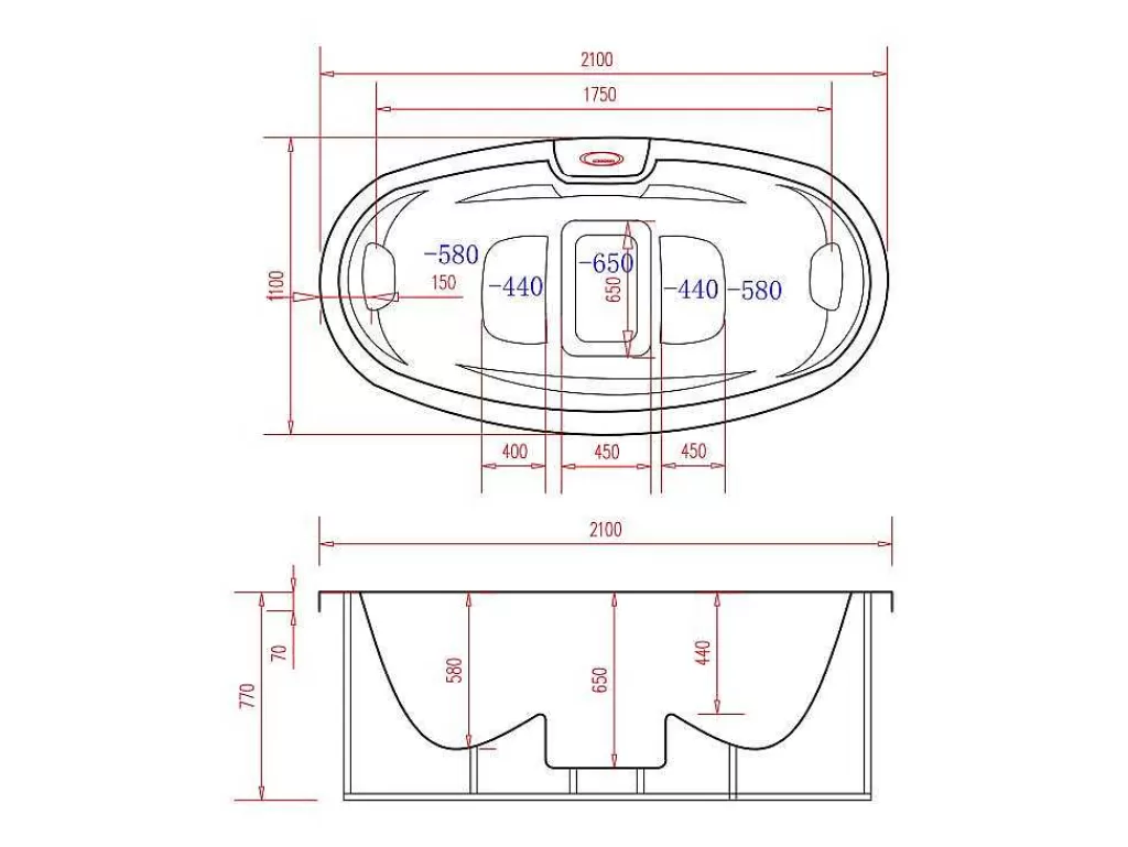 Spa Rígido*VOGUE SPA Spa De 2 Lugares Branco Perola Com Cobertura, 14 Jatos, C210 X L110 X A74 Cm, Sistema Balboa - Samoa Iv
