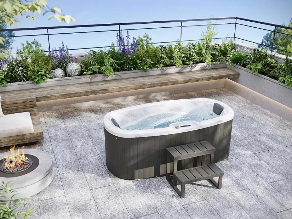 Spa Rígido*VOGUE SPA Spa De 2 Lugares Branco Perola Com Cobertura, 14 Jatos, C210 X L110 X A74 Cm, Sistema Balboa - Samoa Iv