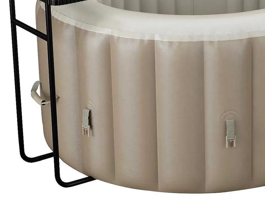 Spa Insuflável*VOGUE SPA Spa Insuflável Oval 2 Lugares C190 X L120 X A65 Cm, 90 Jatos De Ar, Taupe E Bege - B-Lucky